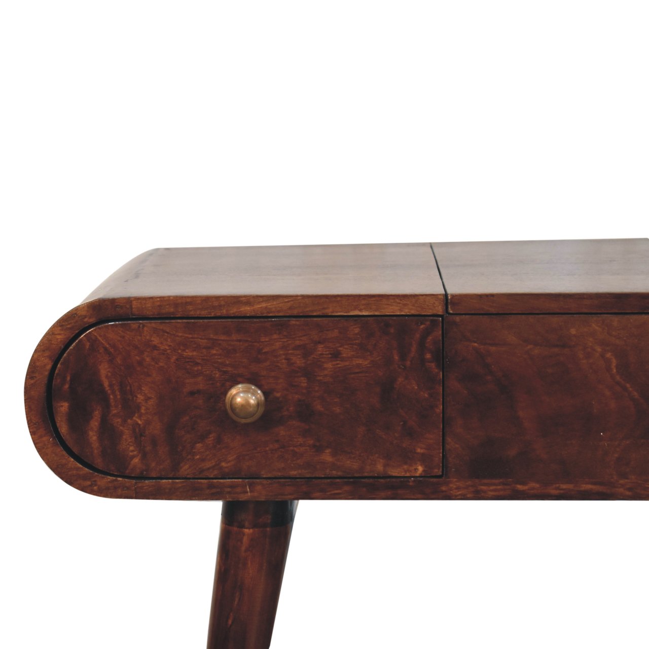 Walnut Dressing Table with Foldable Mirror California