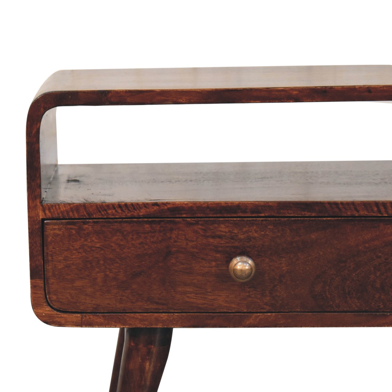 Walnut Media Unit - Curved California