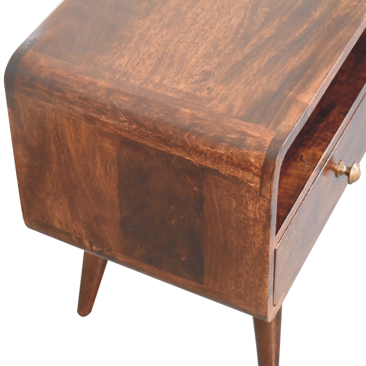 Walnut Media Unit - Curved California