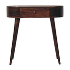 Console Table California Walnut Rounded Small