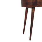 Console Table California Walnut Rounded Small