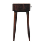 Console Table California Walnut Rounded Small