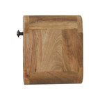 Oak-ish Bedside - Extra Mini Curved with Open Slot