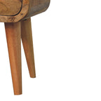 Oakish Bedside Extra Mini Curve