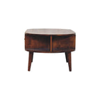 Chestnut Coffee Table Oval with 2 Drawers