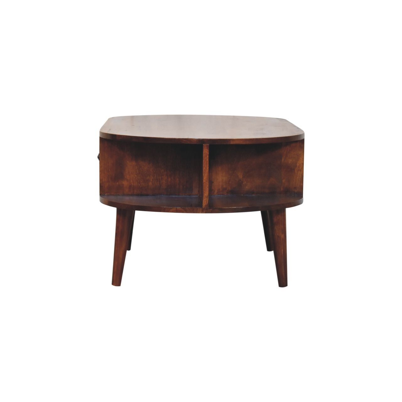 Chestnut Coffee Table Oval with 2 Drawers