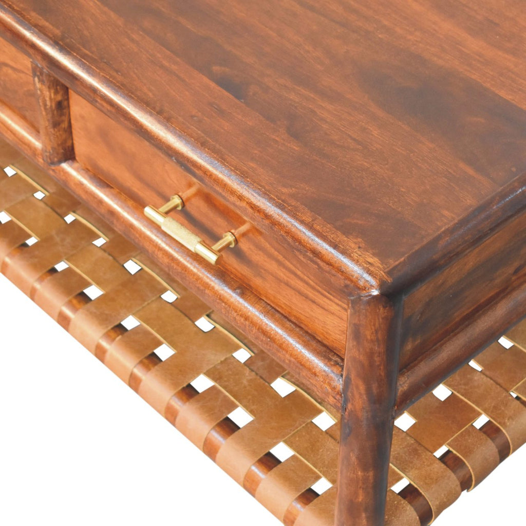 Console Table with 4 drawers - Regency Woven