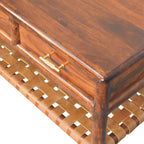 Console Table with 4 drawers - Regency Woven