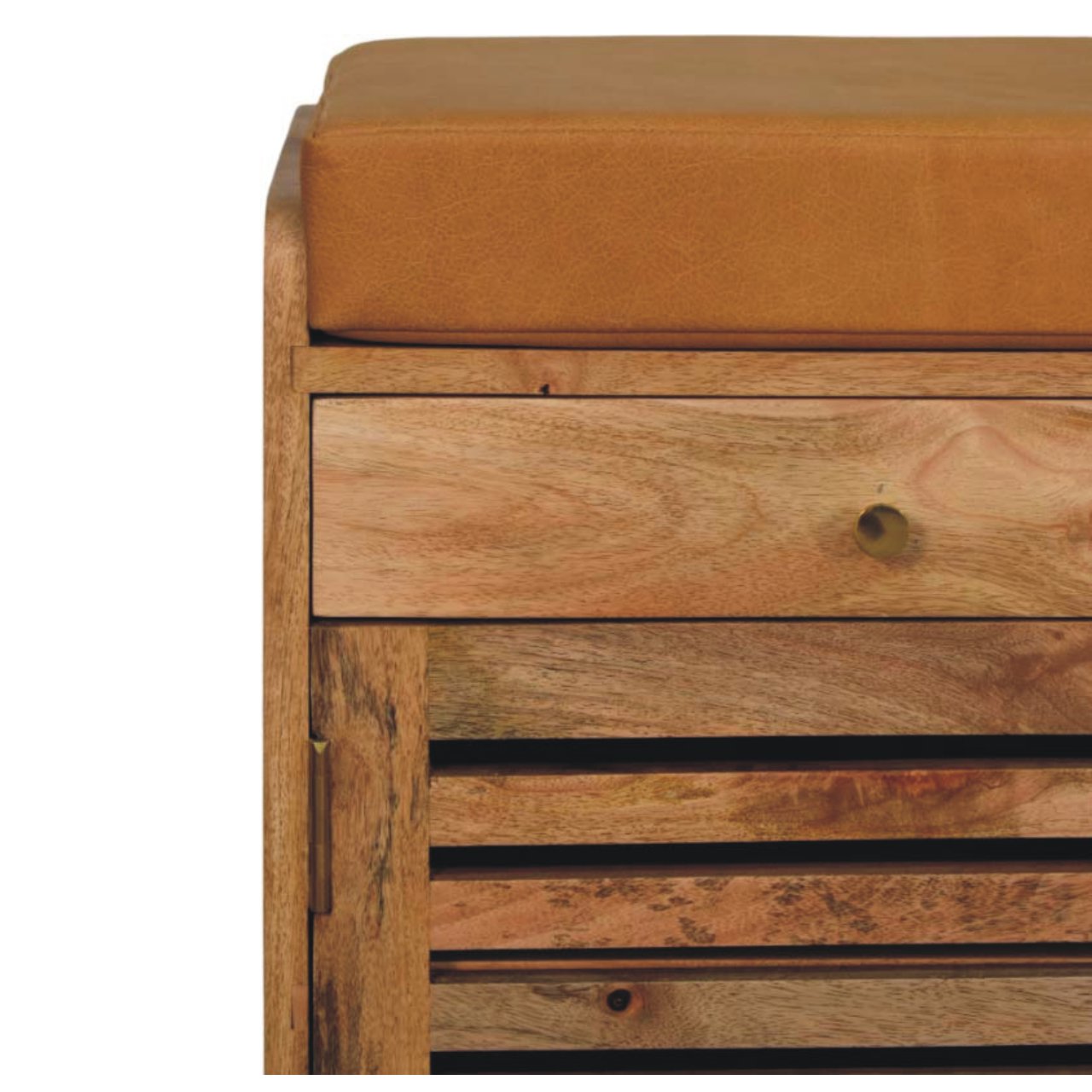 Shoe Rack with 2 drawers - Shutter Oak-ish