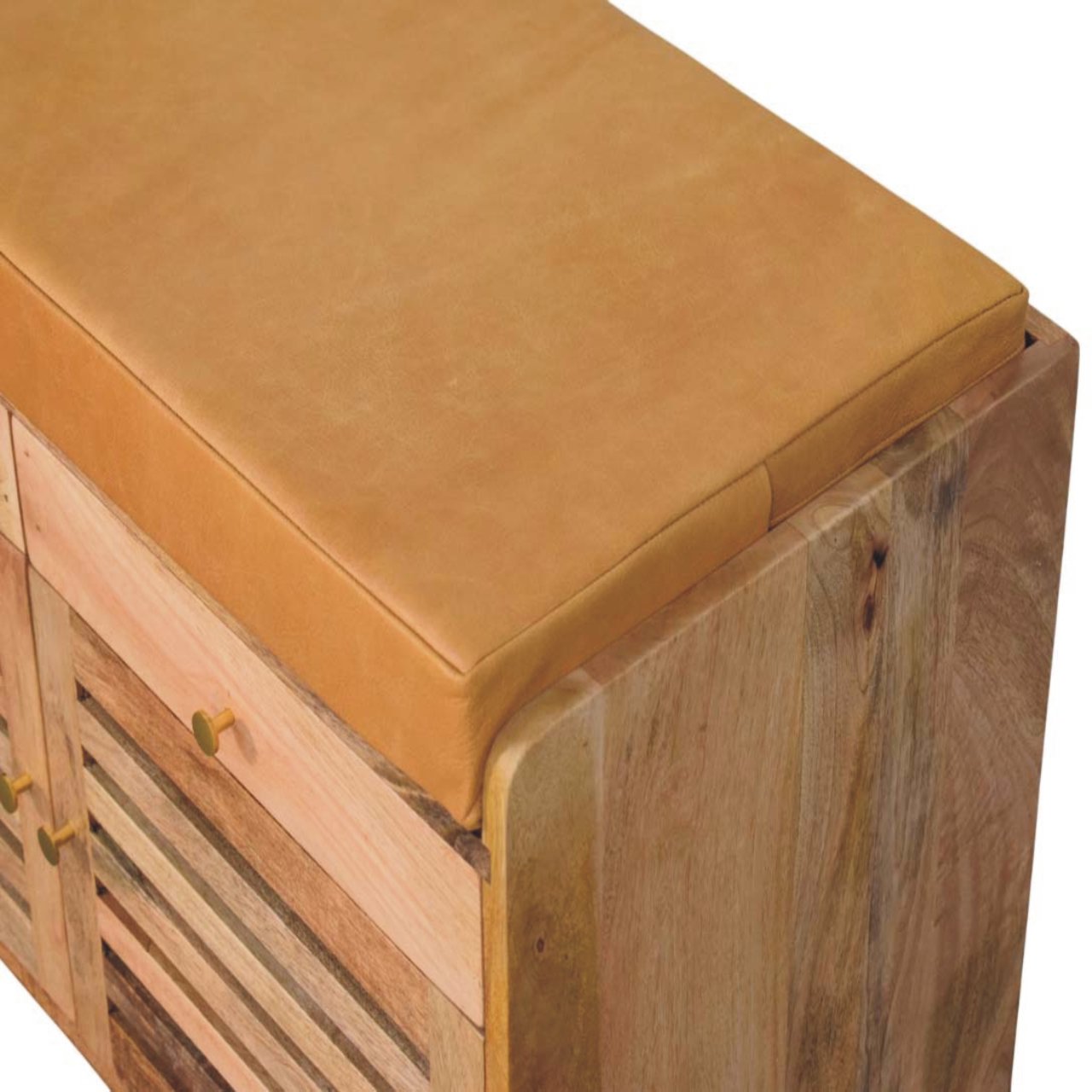 Shoe Rack with 2 drawers - Shutter Oak-ish