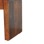 Chestnut Bedside Mini Darcy with Curved Edges