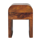 Chestnut Bedside Mini Darcy with Curved Edges