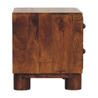 2 Drawer Chestnut bedside - Tula