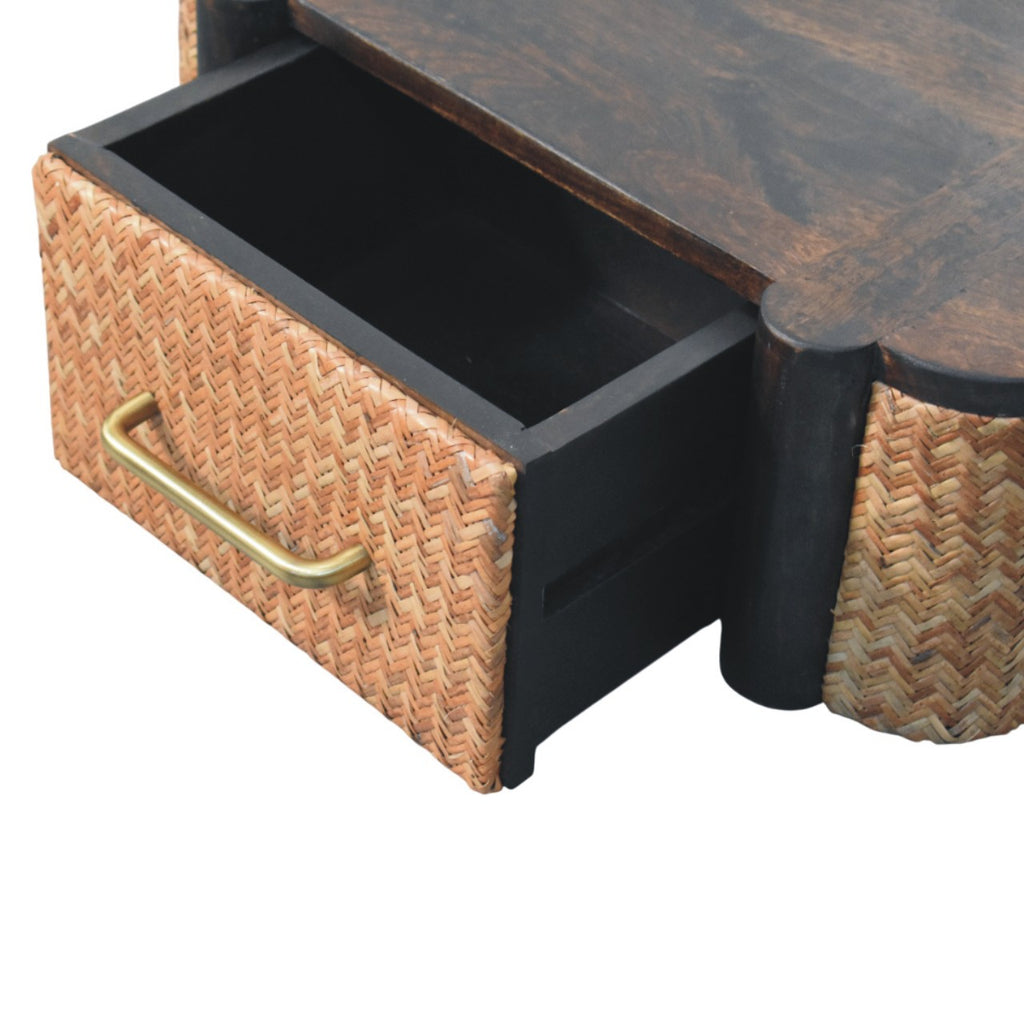 Wall-Mounted Drawer - Rattan Curve