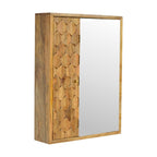 Mirror Cabinet - Pineapple Carved