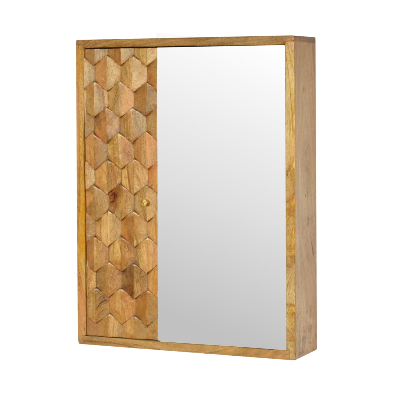 Mirror Cabinet - Pineapple Carved