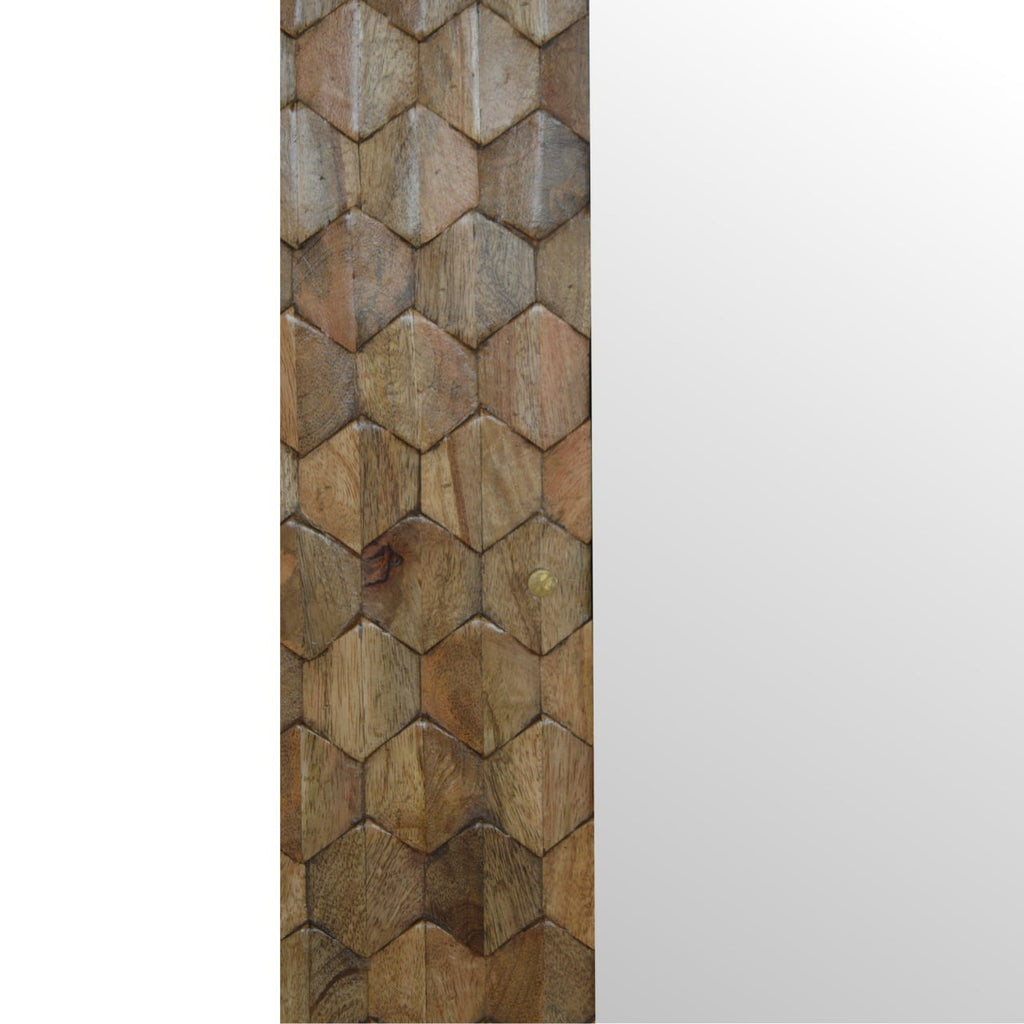 Mirror Cabinet - Pineapple Carved