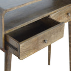 Console Table Curved Grey-wash