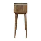 Console Table Curved Grey-wash