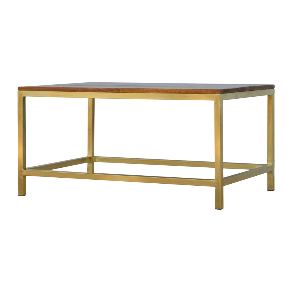 Coffee Table Rectangle Gold