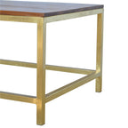 Coffee Table Rectangle Gold