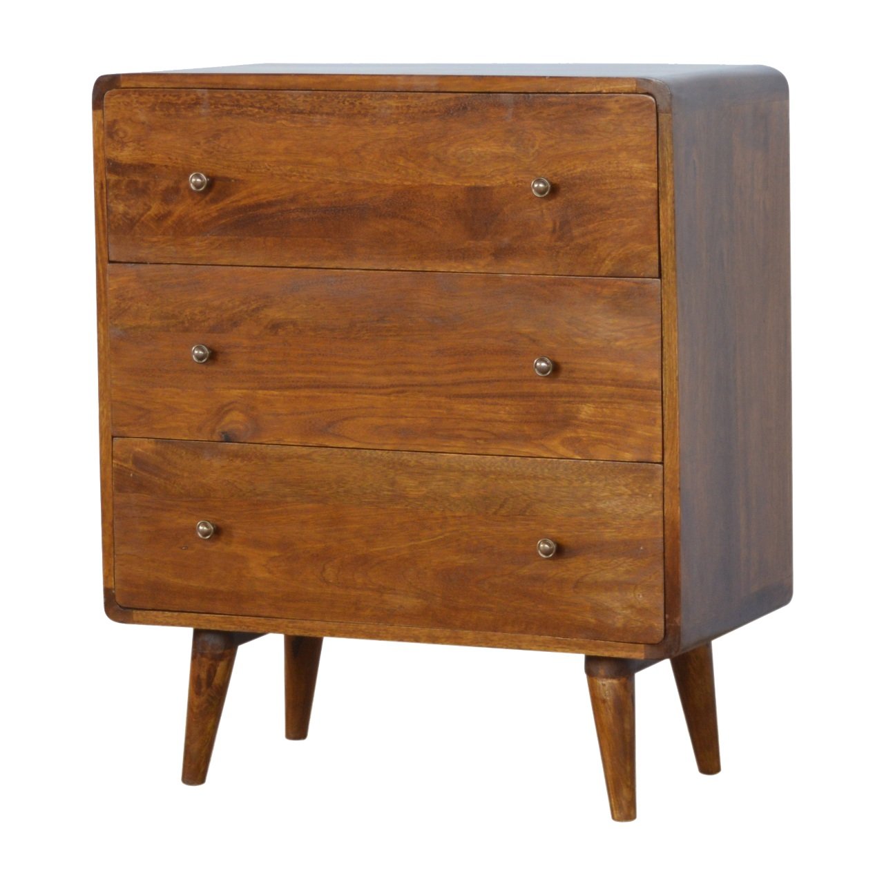 Chestnut Chest of Drawers - Curved