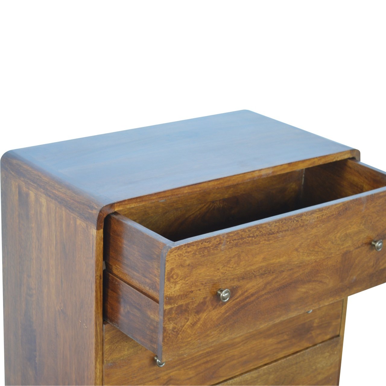 Chestnut Chest of Drawers - Curved