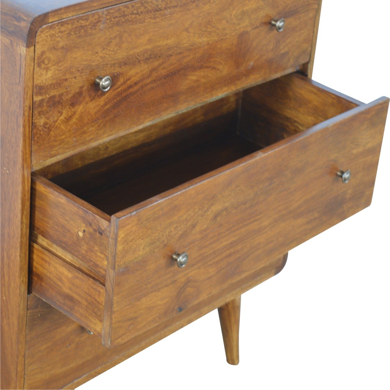 Chestnut Chest of Drawers - Curved