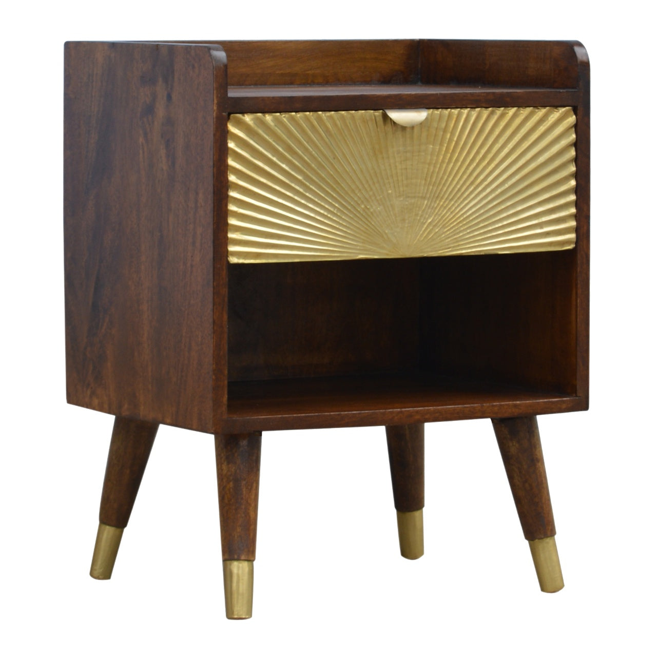 One Drawer Bedside Manila Gold