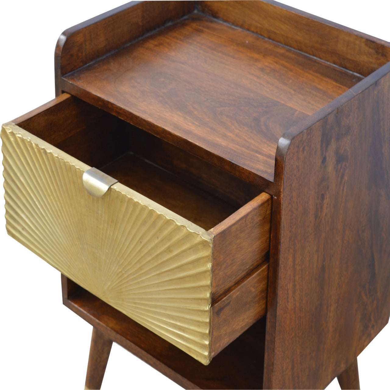One Drawer Bedside Manila Gold