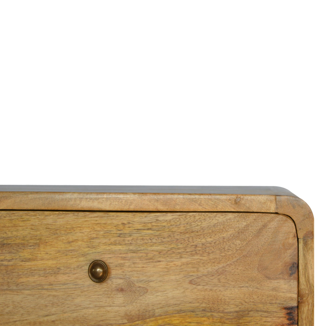 Oak-ish Bedside 2 Drawer Floating