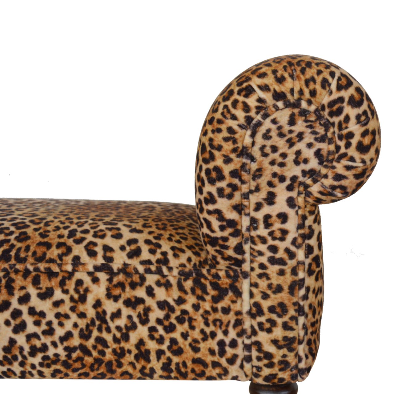 Velvet Bench Leopard Print