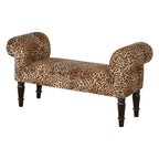 Velvet Bench Leopard Print