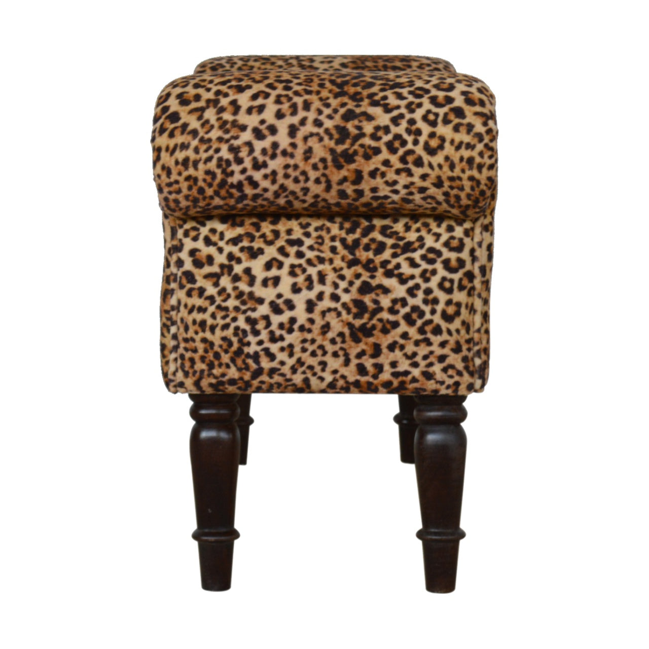 Velvet Bench Leopard Print