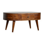 Chestnut Coffee Table Rounded